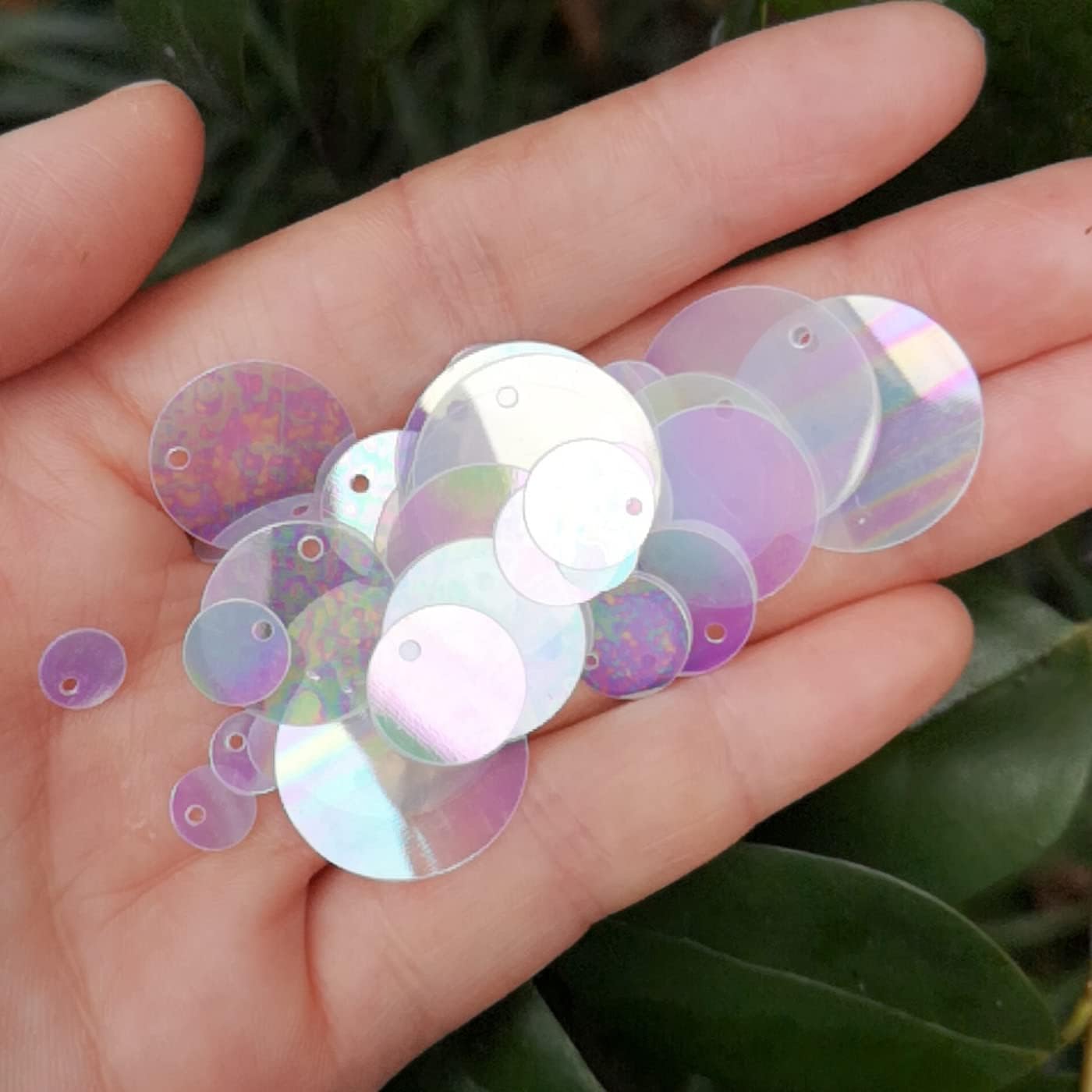Paillettes Plates Rondes 8mm - Lot De 3000 Pièces Argent - Pour Couture, Déco, DIY, Mariage
