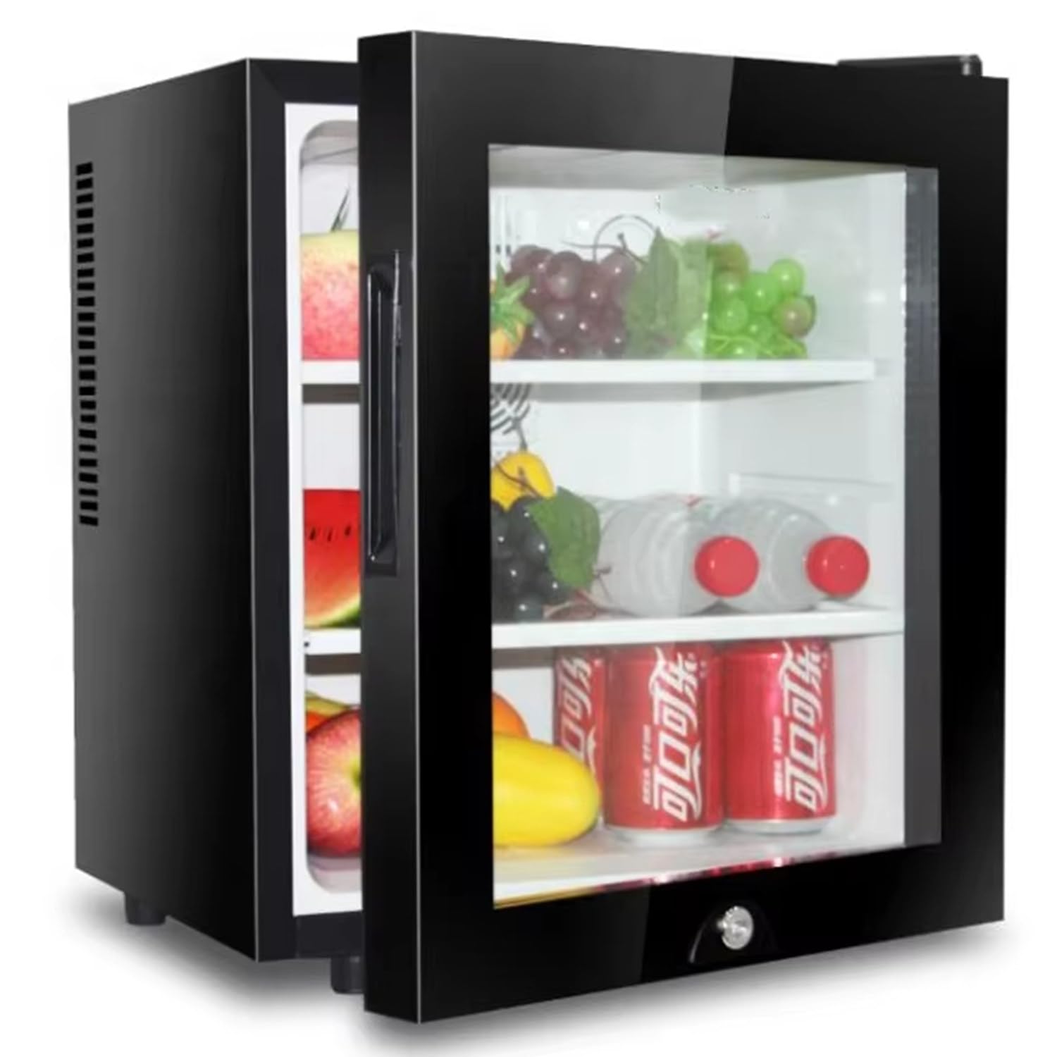 Mini Nevera 20l 30l 40l, Mini Frigorífico,Eficiencia,Silencioso Nevera Pequeña,3 Niveles De Temperatura Ajustable,Compacto para Oficina,Dormitorio O Cocina,Mini Bar 40L