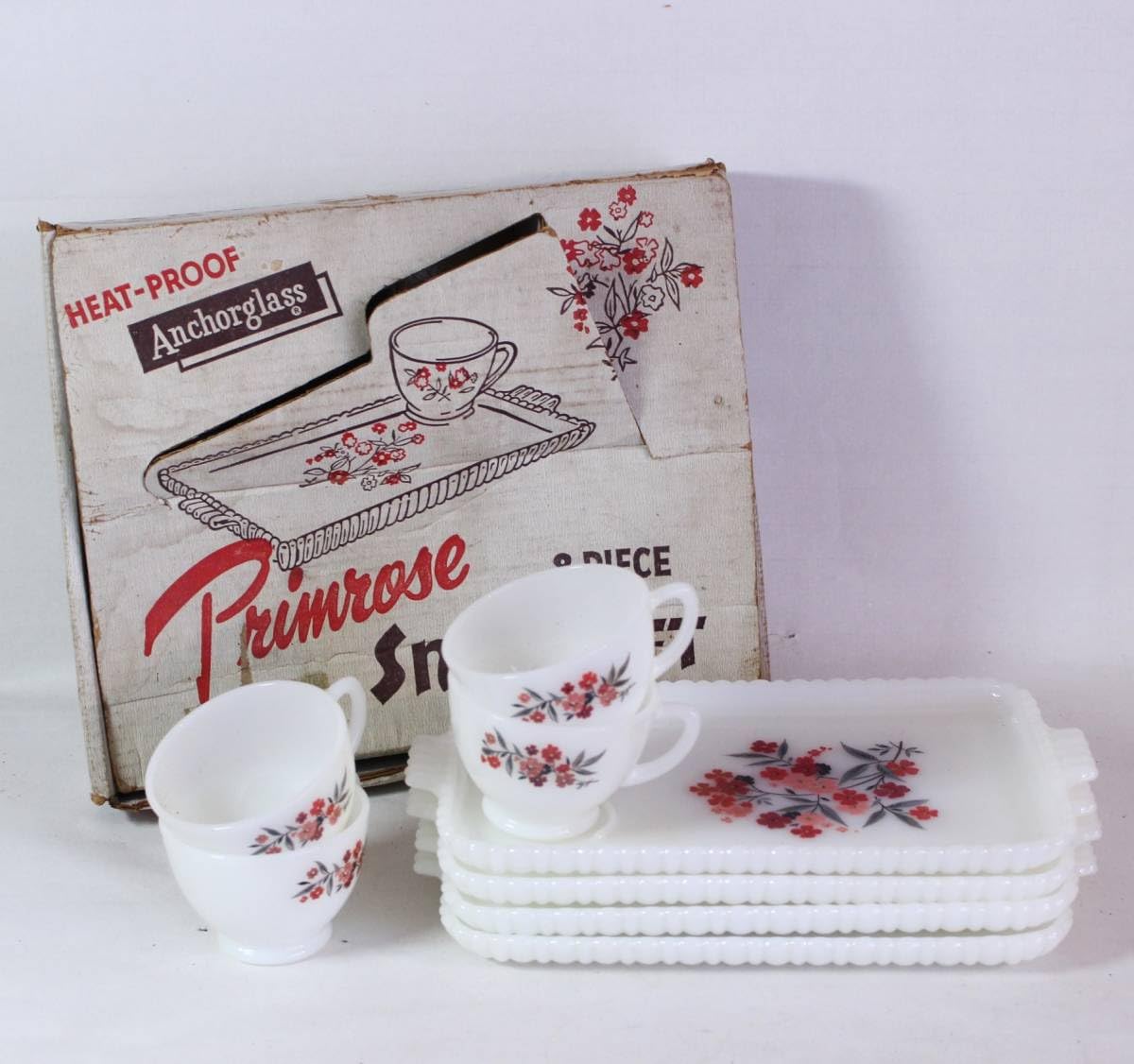 Amazon.co.jp: ミント 箱入 8ピースセット ファイヤーキング FIRE KING  