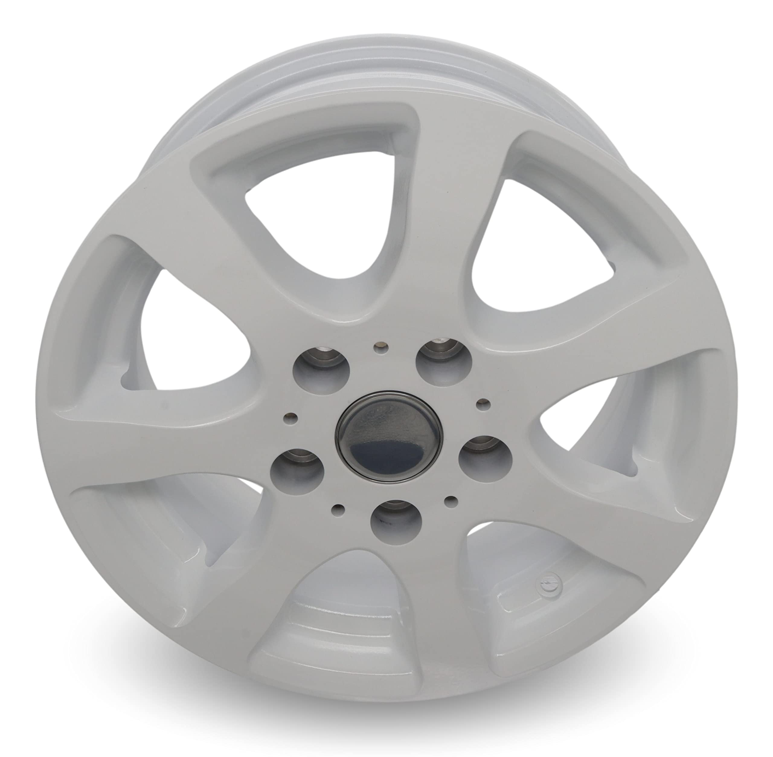 Cerchione in alluminio Tomason Germany TR3 6014 bianco 6 J x 14, 112 x 5, ET30, portata 1000 kg, ad esempio per Hobby, Caravan, Rimorchio, Cerchi da 14 pollici