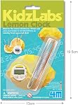 4M: KidzLabs: Lemon Clock - DIY & Experience Battery-Free Renewable Energy, Power A Digital Clock, STEM Learning Craft Activity Kit, Kids Age 5+