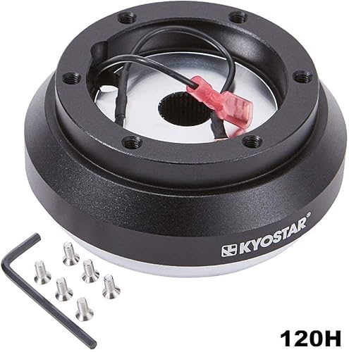 Miniatura 2 de Kyostar Volante de aluminio negro Adaptador de cubo corto liberación rápida Boss Kit para Toyota Celica Supra MR2 Yaris 120H 8322 #