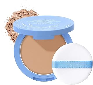 Polvo prensado mate, polvo de ajuste impermea...