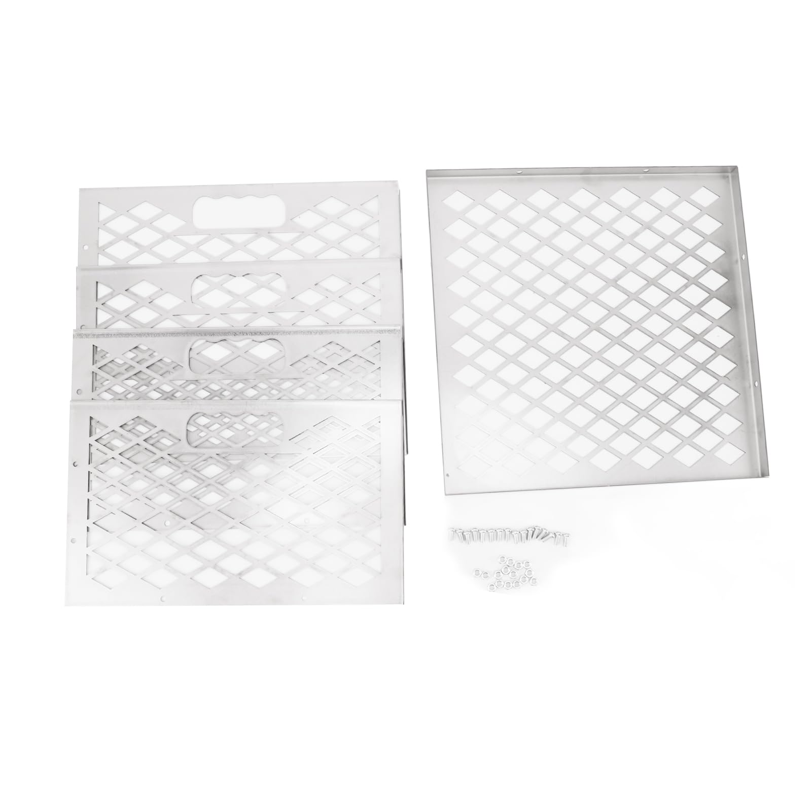 Cesto per Carbone, Cesto per Carbone dal Design Staccabile, Cesto per Carbone Portatile e Robusto in Acciaio Inossidabile per Barbecue
