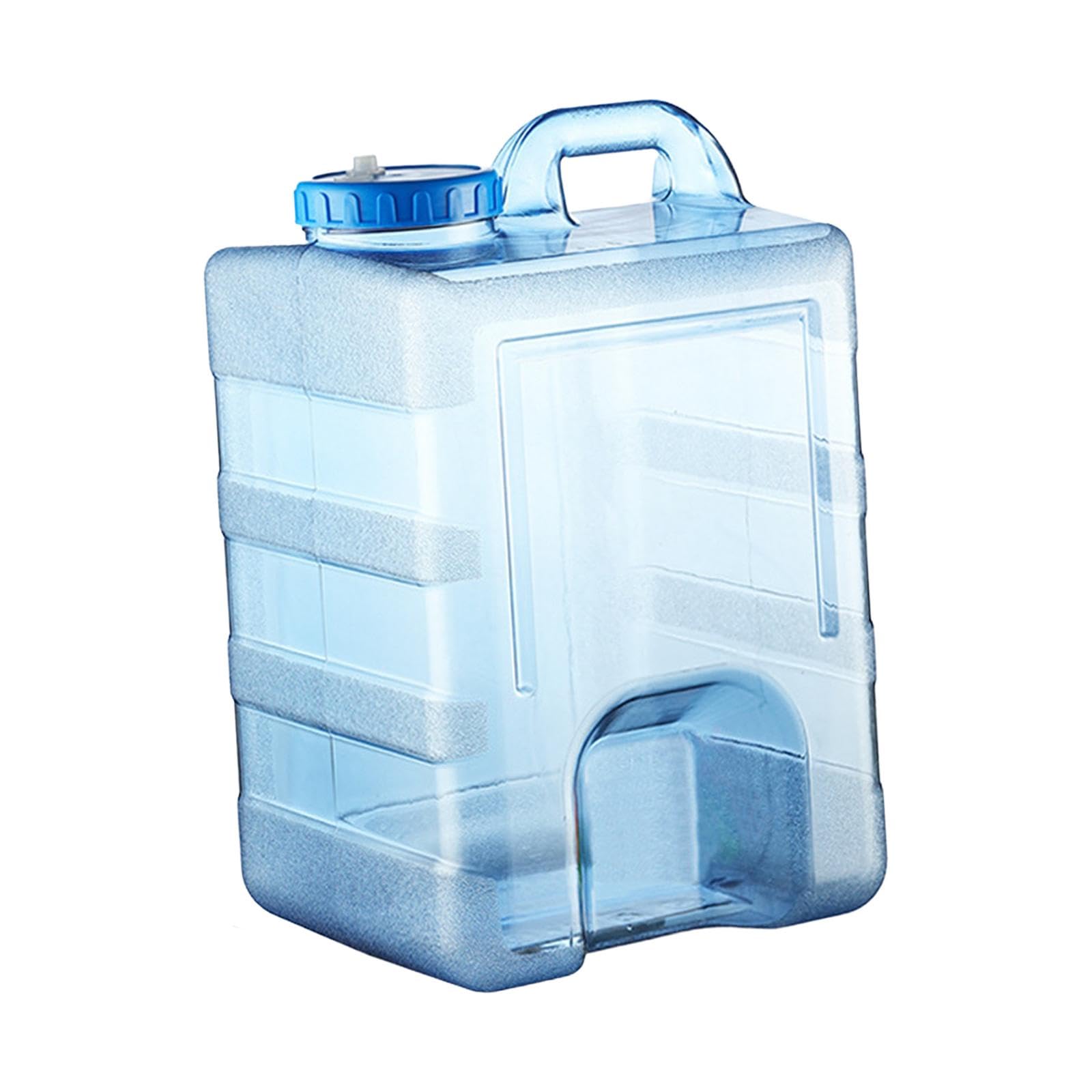 Botella Portátil para Agua Cubo Contenedor Depósito con Salida PC Alimentario Tapón Asa Resistente Adecuado para Camping Excursiones Viajes