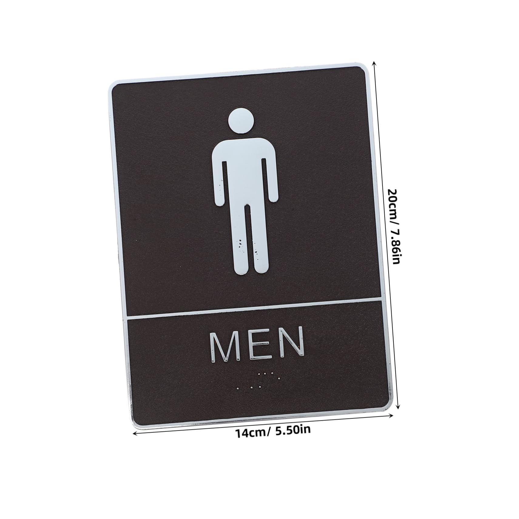 CHILDWEET Men Women Bathroom Signs Restroom Plaque Self-Stick Acrylic Stylish Accessible