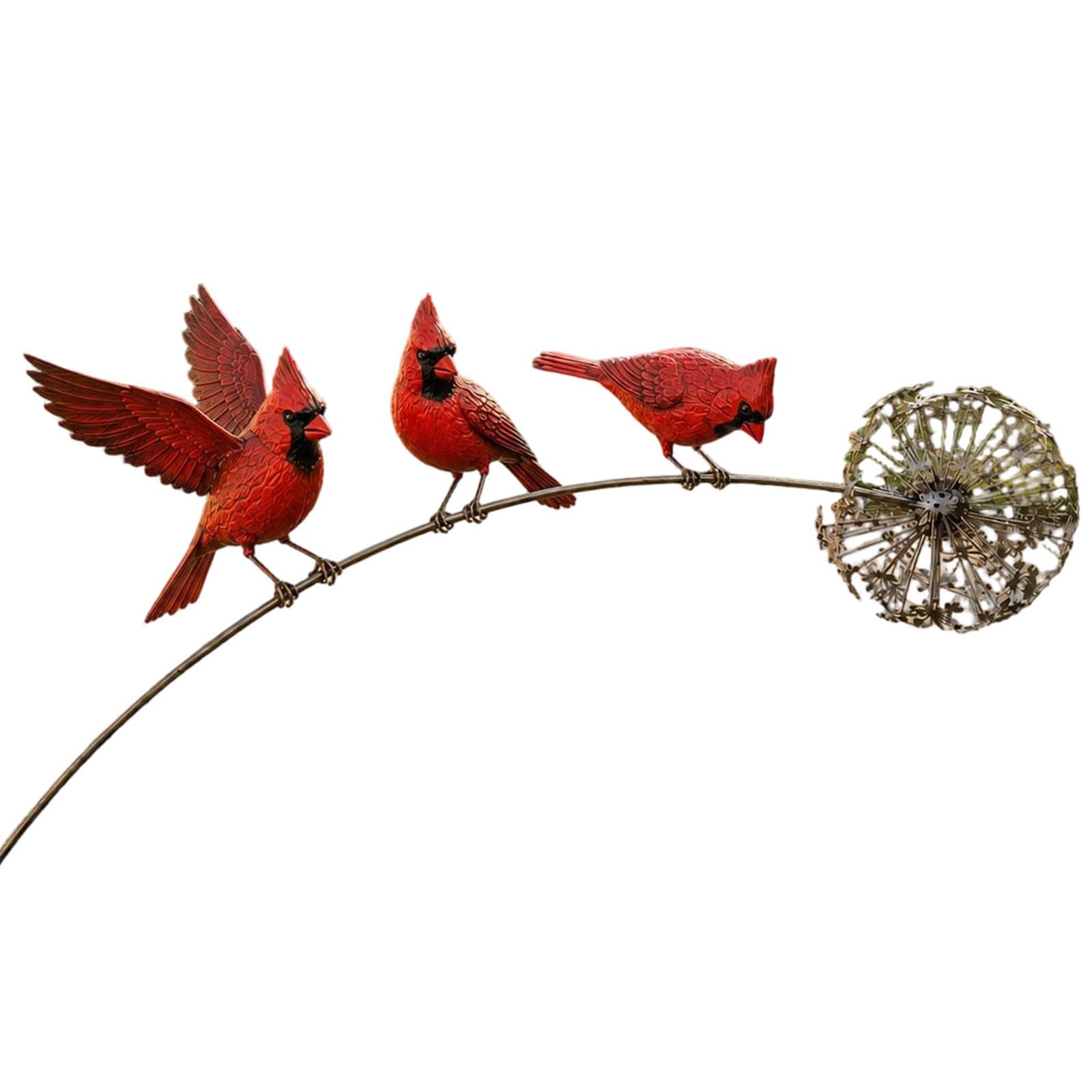 IZTOYNDA Rustproof Garden Stake Iron Bird Sculpture Antique Garden Decoration Yard Patio Flower Bed Outdoor Decoration Permanent Outdoor Yard Art