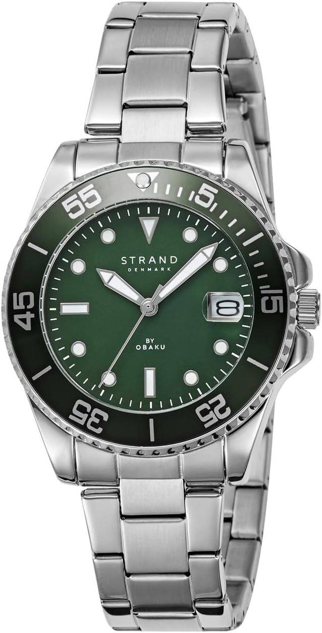 Strand By Obaku Bondi Mini Jade Analog Green Dial Women's Watch-S727LDCESC