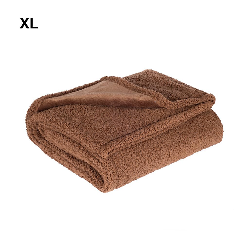 Manta suave y cómoda para mascotas, para perros y gatos, varios tamaños disponibles, manta impermeable para perros, manta para Gato, Café XL