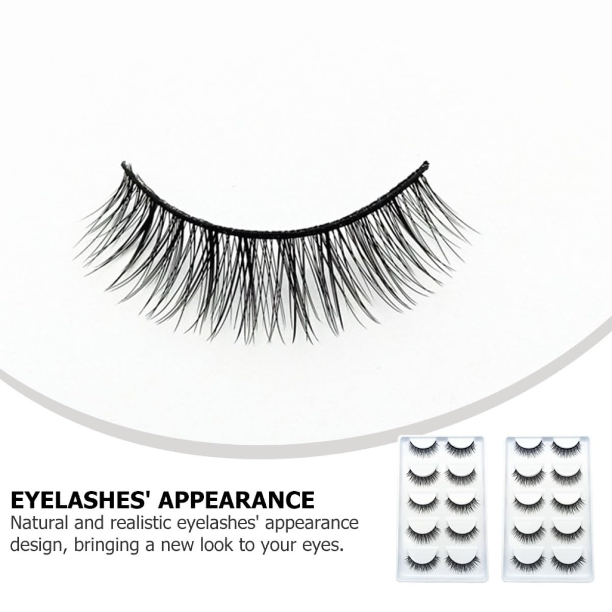 UKCOCO Faux Cils Naturels 3d, 10 Paires, Doux et Confortables, Accessoires de Maquillage pour Fille, pour Usage Quotidien et Soirées