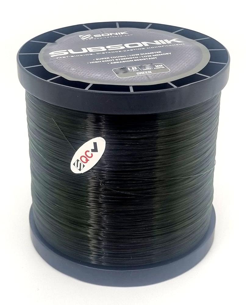 Sonik SubSonik Green Carp Mono Line 3000m Bulk Spool: 22lb