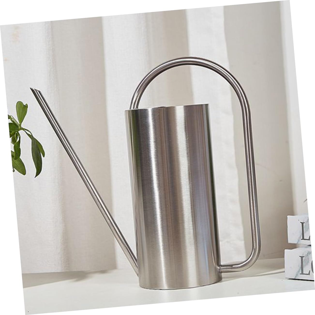 ifundom Annaffiatoio in Acciaio Inox Annaffiatoio Vintage Per Piante Da Interno Brocca Con Beccuccio Lungo Vaso Per Innaffiare in Metallo
