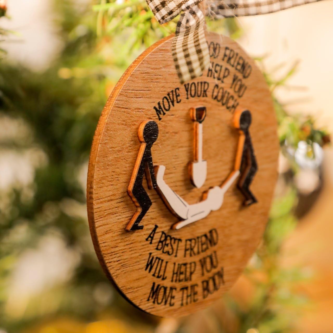 Funny Best Friend Christmas Ornaments, Dark Humor Friendship Gifts, Naughty Christmas Ornaments for Besties, Unique Good Friend Gifts, Friend for Birthday image 4