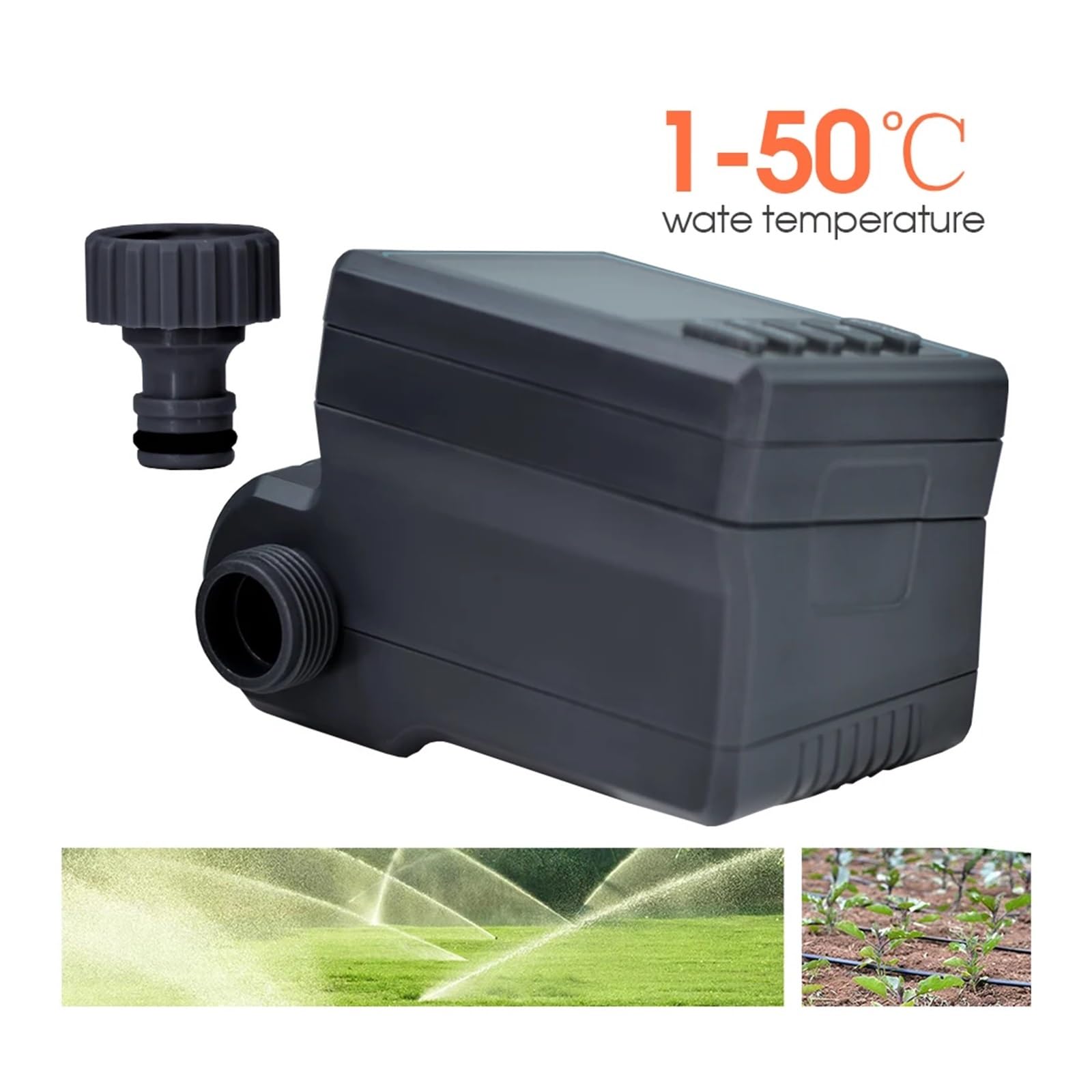 Timer for irrigazione Automatico da Giardino con Display a Grande Schermo, Controller for irrigatori programmabili LCD for Sistema di irrigazione con Rubinetto Flessibile(H x Timer)
