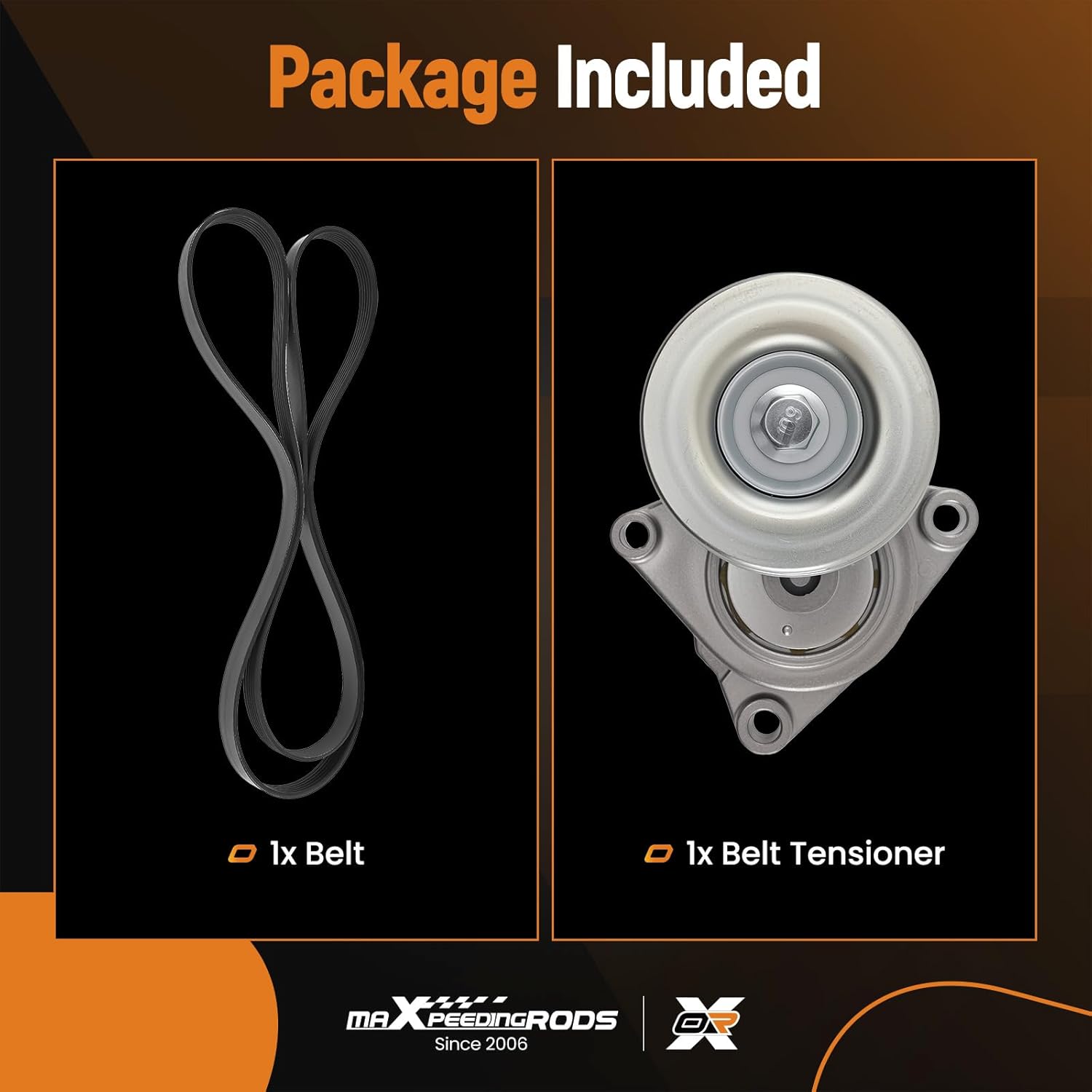 maXpeedingrods Engine Serpentine Belt Drive Kit Compatible with Nissan Altima 2007-2013 2.5L 11955JA00C 11720JA00A 6pk2230