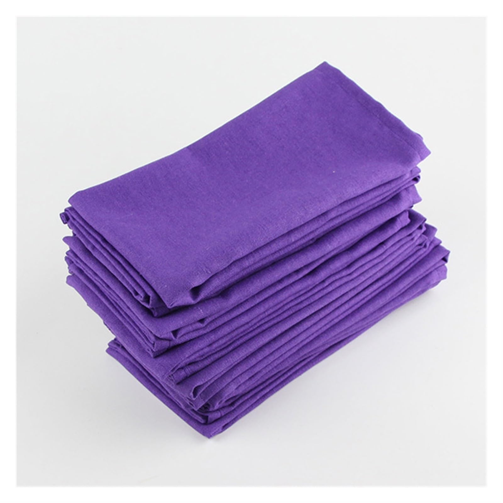 Ensemble de 12 pcs serviettes de toile de tissu 40x40cm Serviettes de draps de draps de table de linge Softemat Table à manger douce pour serviettes Tapis de table pour enfants Tissu de serviette de t