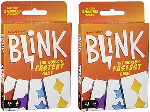 Mattel Games Blink Card Game The World's Fastest Game - Paquete de 2