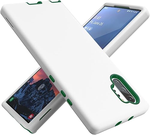E Segoi Diseñada para Galaxy Note 10 Plus, protección de cuerpo completo, a prueba de golpes, resistente, delgada, sedosa al tacto, funda protectora