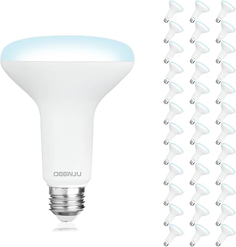 Miniatura 11 de Bombilla LED BR30, luces de inundación regulables para interiores CRI80 7 W equivalente a 65 W 2700 K, blanco suave, 650 lúmenes, bombillas Blanco