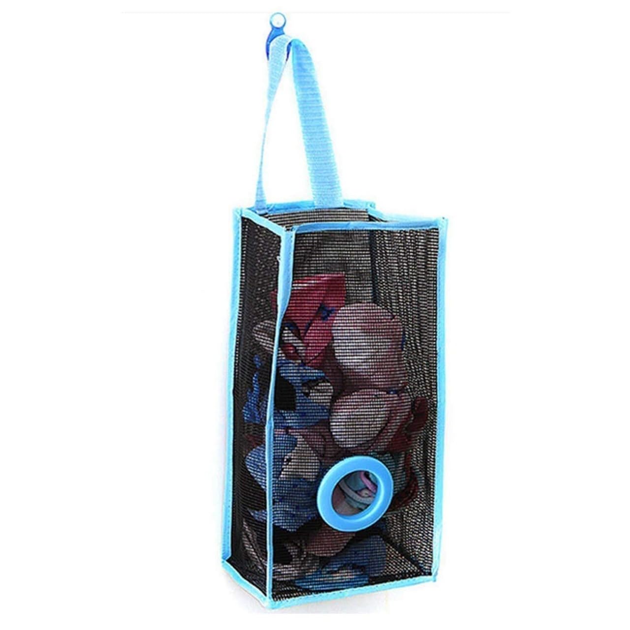 Hanging Mesh Laundry Bag with Handle & Zip | Breathable Wash Bag for Socks, Baby Clothes & Undergarments | Durable Laundry Organizer for Washing Machine & Travel (Pack of 1, Random Color Dispatch)-image-0