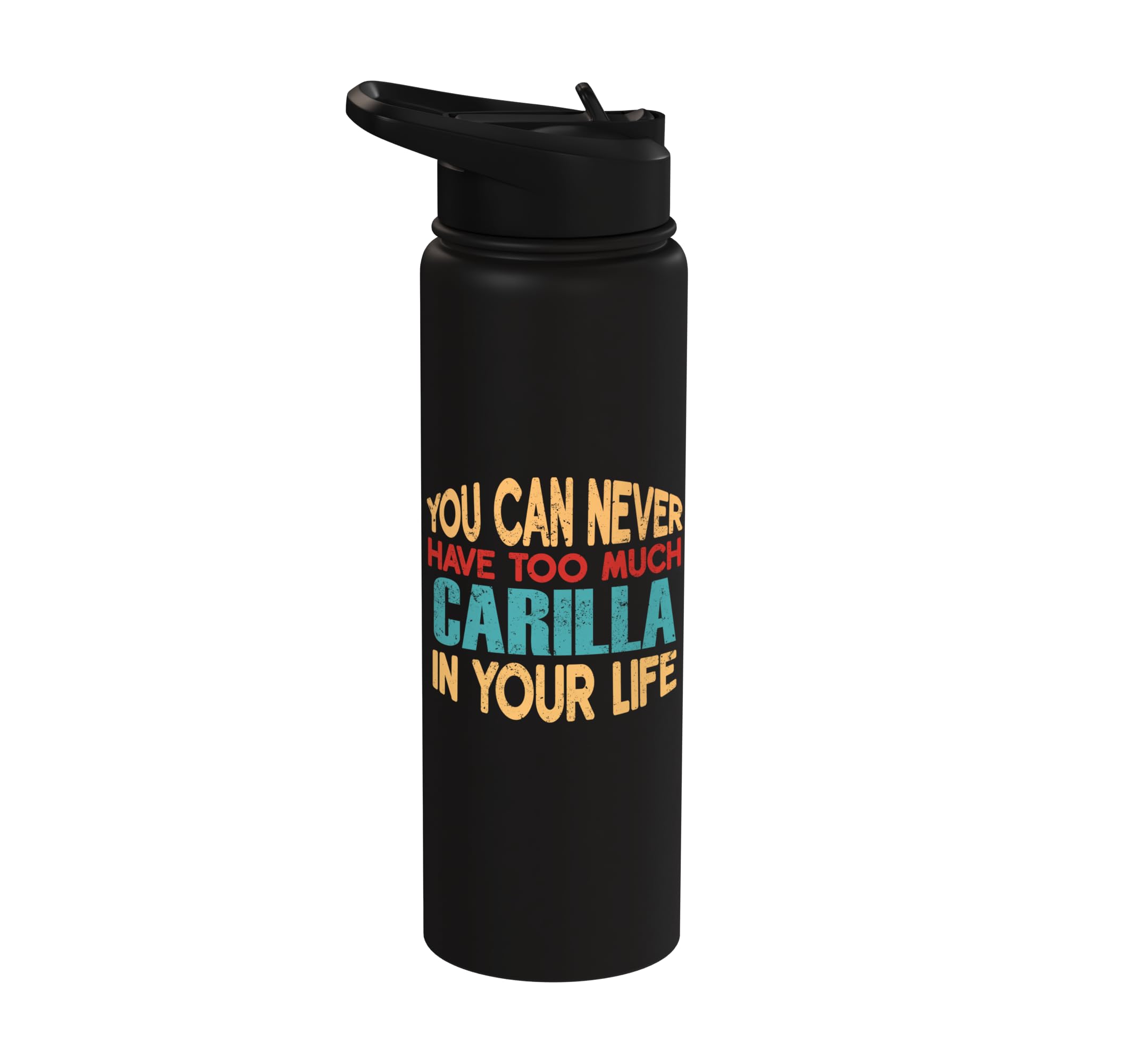 Funny Carilla Personalized Tshirt First Name Joke Item Stainless Steel Insulated Water Bo…