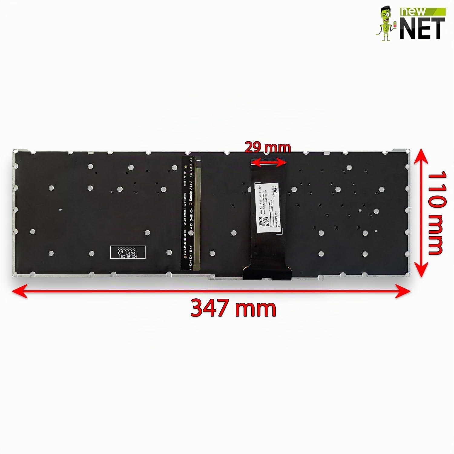 Tastiera Retroilluminata US Per Acer Nitro 5 AN515-55 / AN517-52 – Nuova Originale