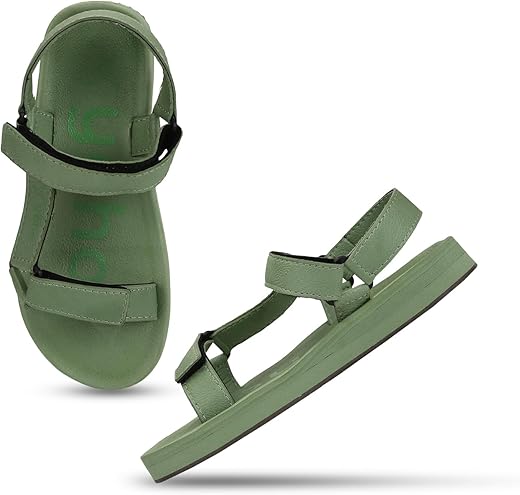 YOHO EVA Sandals for Women | EVA sole | Comfortable cushioned sole with TPR base | Lightweight | Soft skin friendly straps | Adjustable straps | Velcro closure | Vibrant colour…