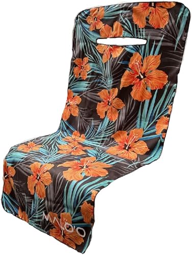 Malo'o La toalla SeatGuard para asiento de automóvil es la funda de asiento individual más grande del mundo y es perfecta para atletas fitness,