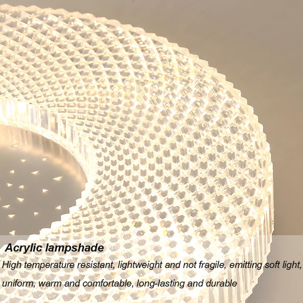Dimmbare LED-Unterputz-Deckenleuchte, 3000 K–6000 K, wählbar, Moderne, runde, deckennahe Beleuchtungskörper, minimalistische Deckenleuchte für Schlafzimmer, Küche, Flur, Waschküche