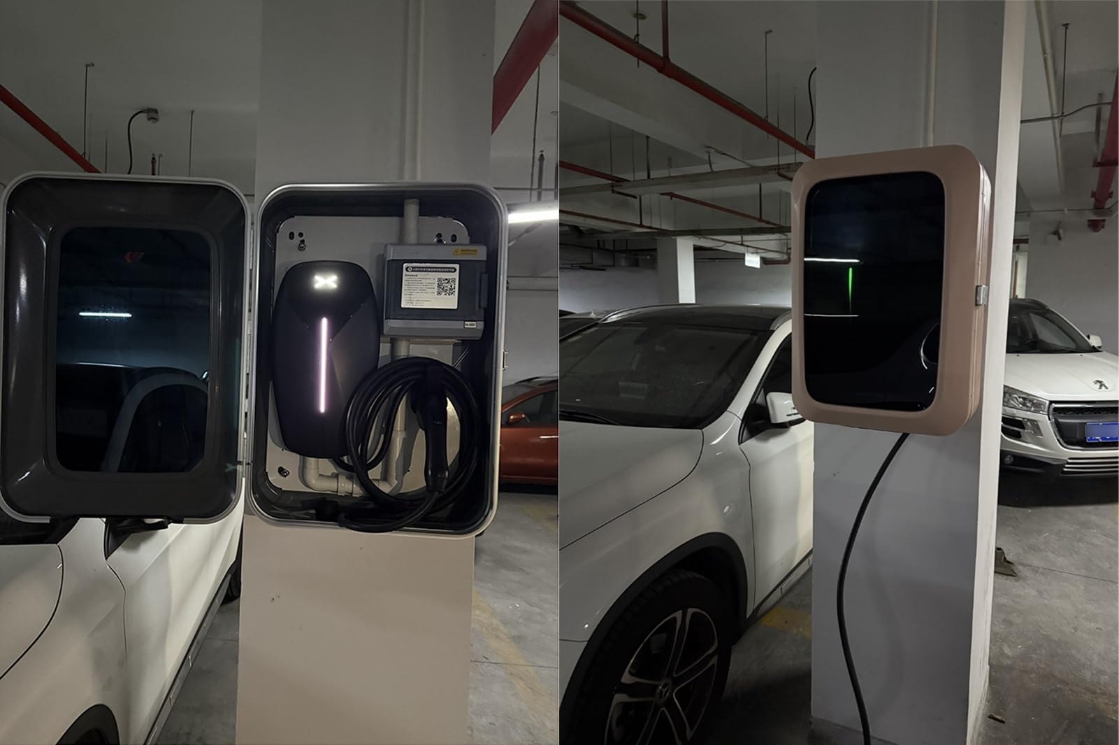 Scatola di ricarica per veicoli elettrici con serratura a password, custodia protettiva per caricabatterie da parete per veicoli di nuova energia, soluzione di ricarica durevole e sicura