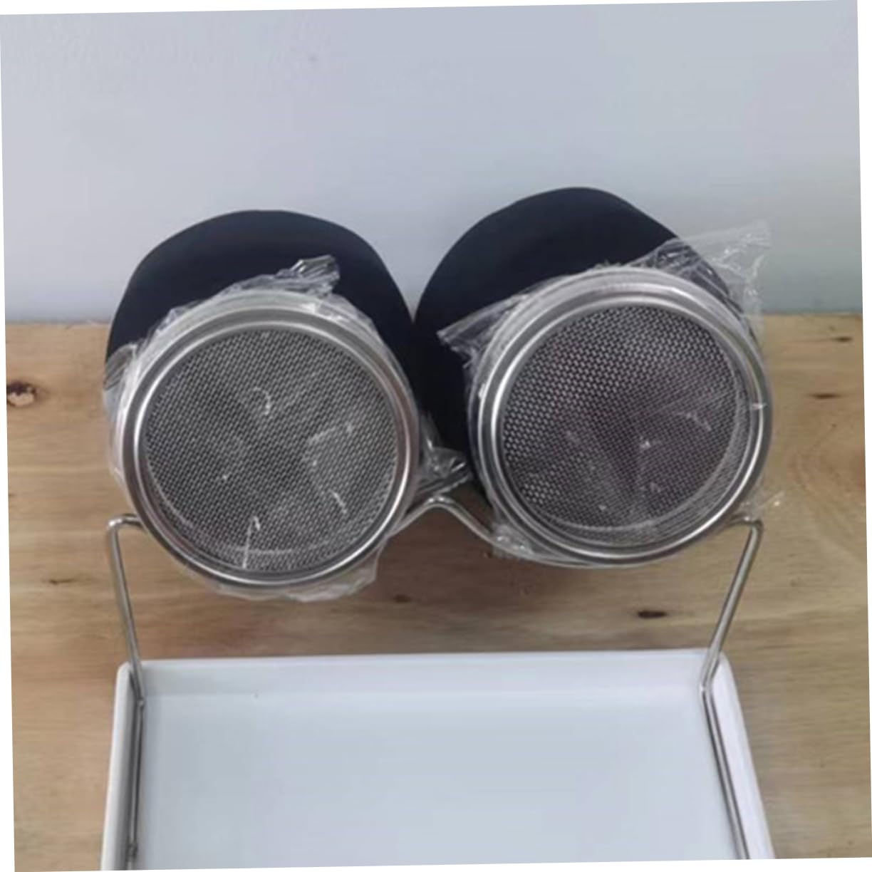 SOIMISS Keimglas Schutzhüllen mit Verdunkelungsrollos 4 Stück aus Stoff Schwarze Einfache Installation und Lichtschutz für Sprossen in Mason Jars und Pflanzbehältern