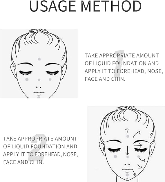 Lightweight Makeup Moisturizing Foundation Natural Concealer Foundation Liquid Full Coverage Buildable Foundation