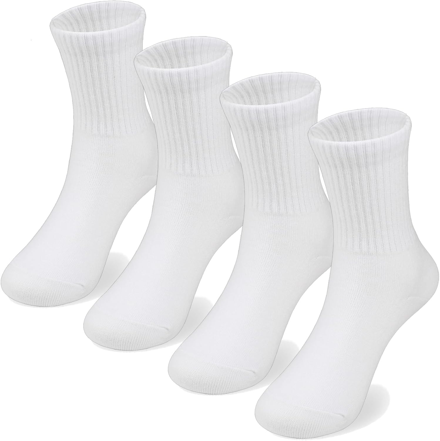 COTTON DAY Unisex School Kids Boys Girls Soft Cotton Black White Gray Navy Khaki Athletic Socks with Retro Stripes COTTON DAY Unisex School Kids Boys Girls Soft Cotton Black White Gray Navy Khaki Athletic Socks with Retro Stripes