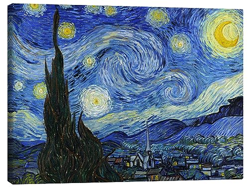 Posterlounge La noche estrellada Lienzo de Vincent van Gogh 40 x ...