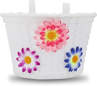 STITCH Panier de vélo pour enfant DRBIKE - Pour vélo de 12, 14, 16, 18" - Avec fleur ou nœud - Accessoire de vélo pour enfant