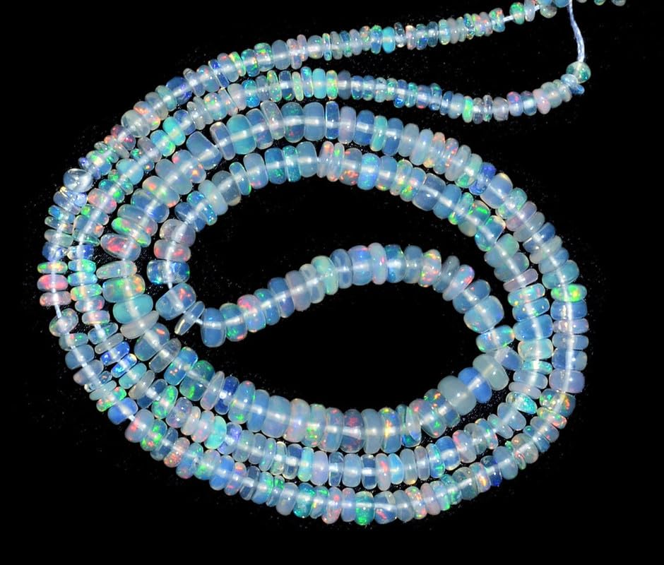 Perles opale éthiopienne AAA+ de 40 cm pour créations de bijoux haut de gamme - 5