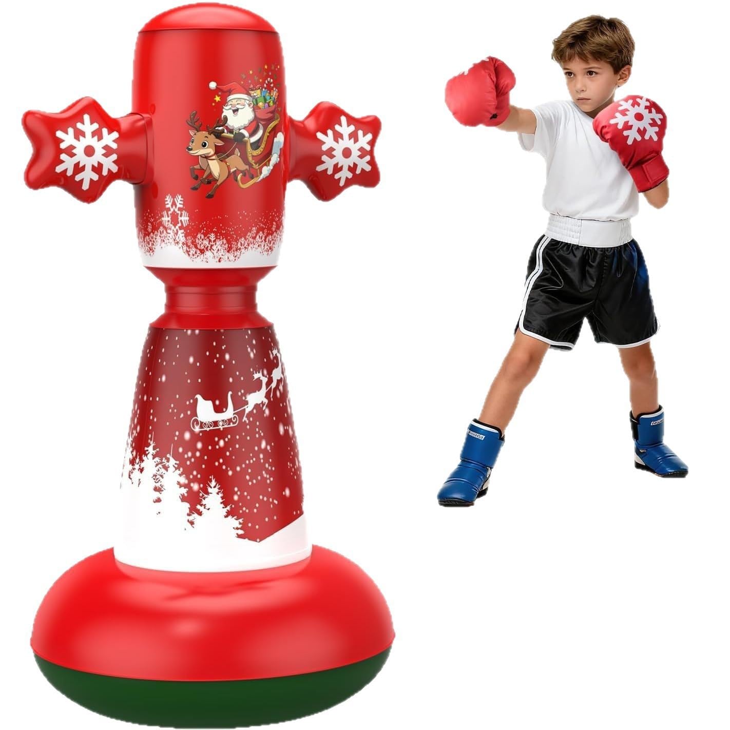 Colonna da boxe, sacco da boxe gonfiabile, giocattolo per bambini