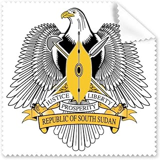 South Sudan Africa National Emblem Cleaning Cloth Phone Screen Glasses Cleaner 5pcs