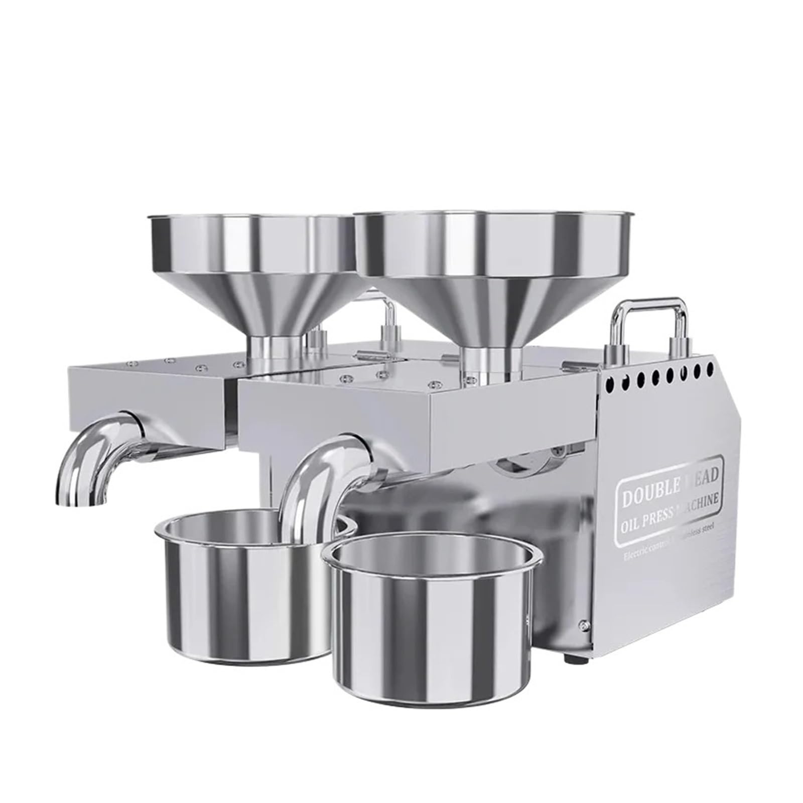 HCZKIUJY 1600W Commercial Cold Oil Press Machine Ideal For Peanut Flaxseed Sesame Seeds Extraction Intelligent Temperature Control