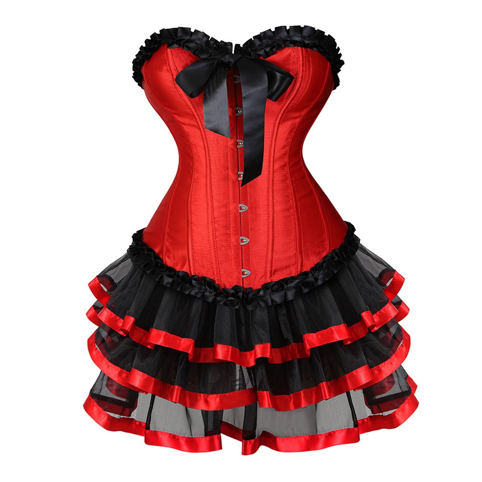 Bustino Push Up Halloween Bustino Corsetto In Pizzo E Satin