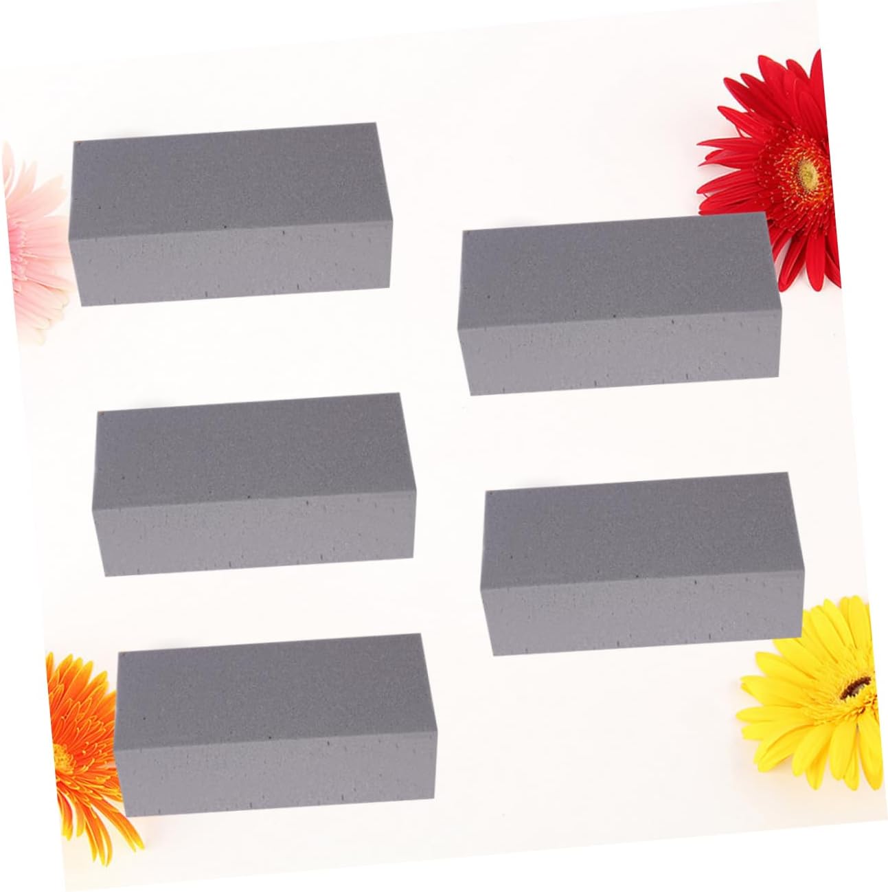 KONTONTY 5pcs Flower Fixing Board Flower Clay Board Floral Arrangement Kit Fix Lily Artificial