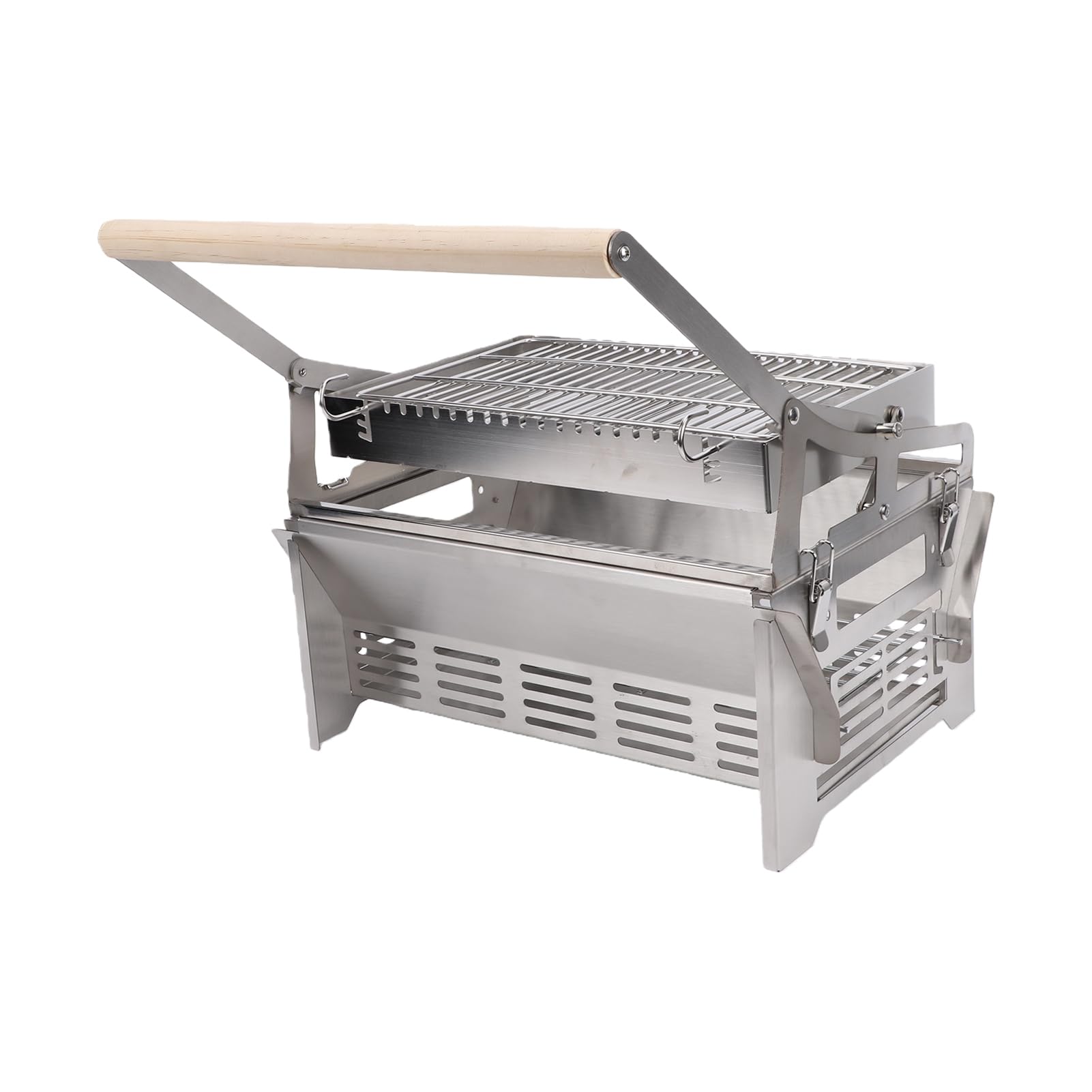 SUNGOOYUE Parrilla Giratoria de Carbón, Barbacoa Giratoria para Asar,