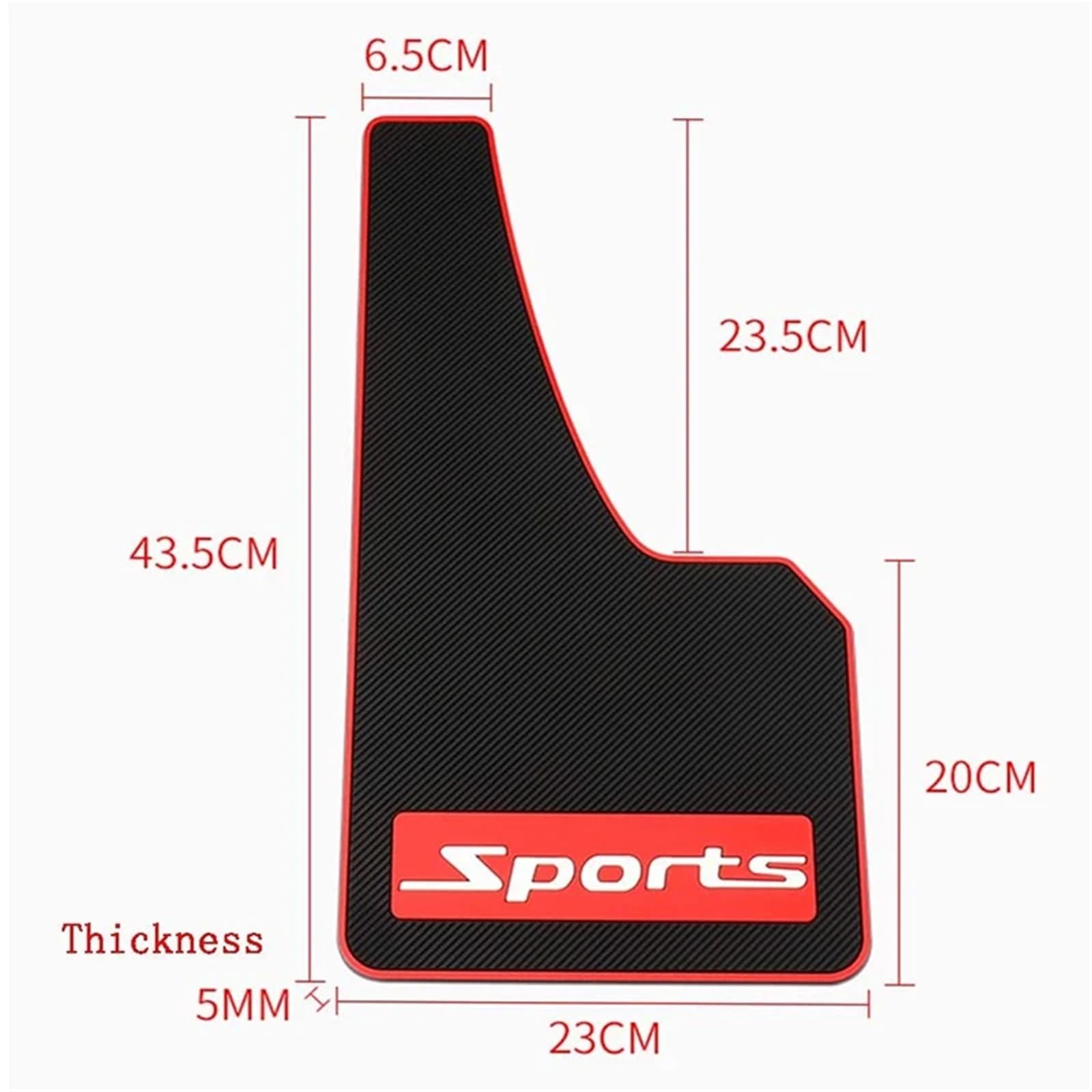 Paramanos Moto Guardamanos Guardabarros de Coche, Ruedas Delanteras y traseras, Guardabarros contra Salpicaduras, Tornillos para, Auto SUV | Mudguard Front Rear Wheels Splash Fender Guards Screws Auto SUV(4pcs Red)