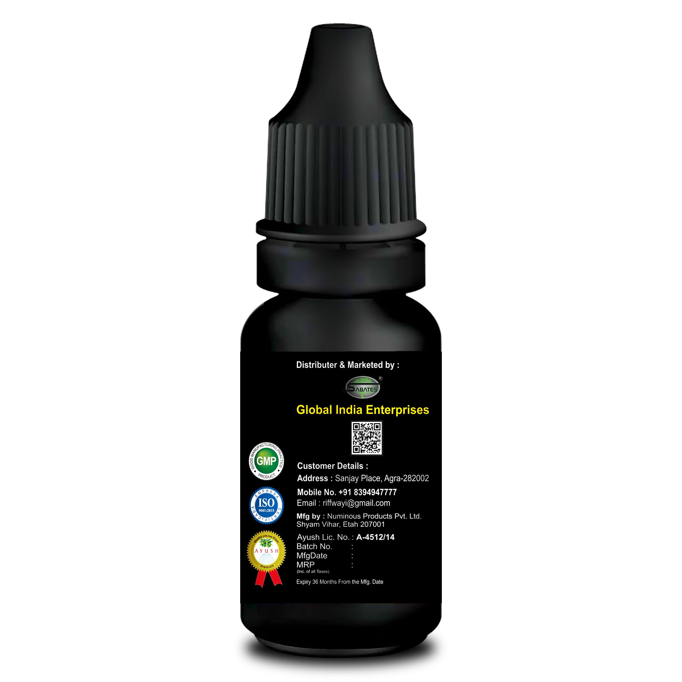 sabates Men Oil for Men, Hormonal Balance