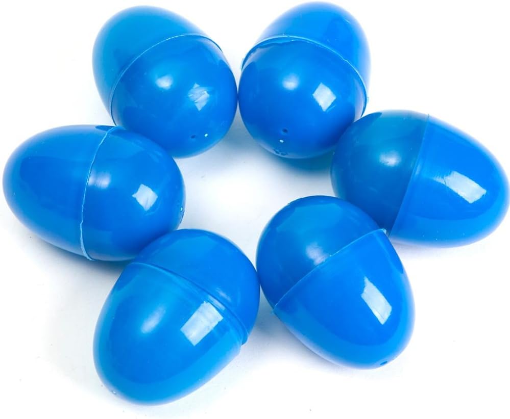 DISCOUNT PARTY AND NOVELTY 24 Blue Empty Easter Eggs Vending, Crafts, ETC.