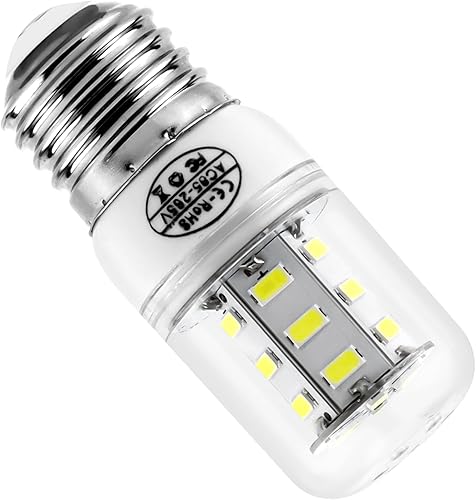 Bombilla LED para refrigerador 5304511738 kei d34l, bombilla LED (3.5W 85V-265V E2627 luz blanca) Bombilla de repuesto AP6278388