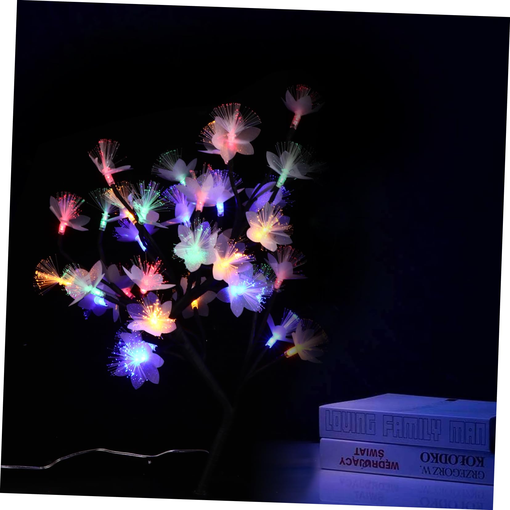 HONMEET 1Pc LED Artificial Tree Light Branches USB Powered Night Light Decorative Optic Table Lamp for Bedroom Home Decor Unique Centerpiece with Lights