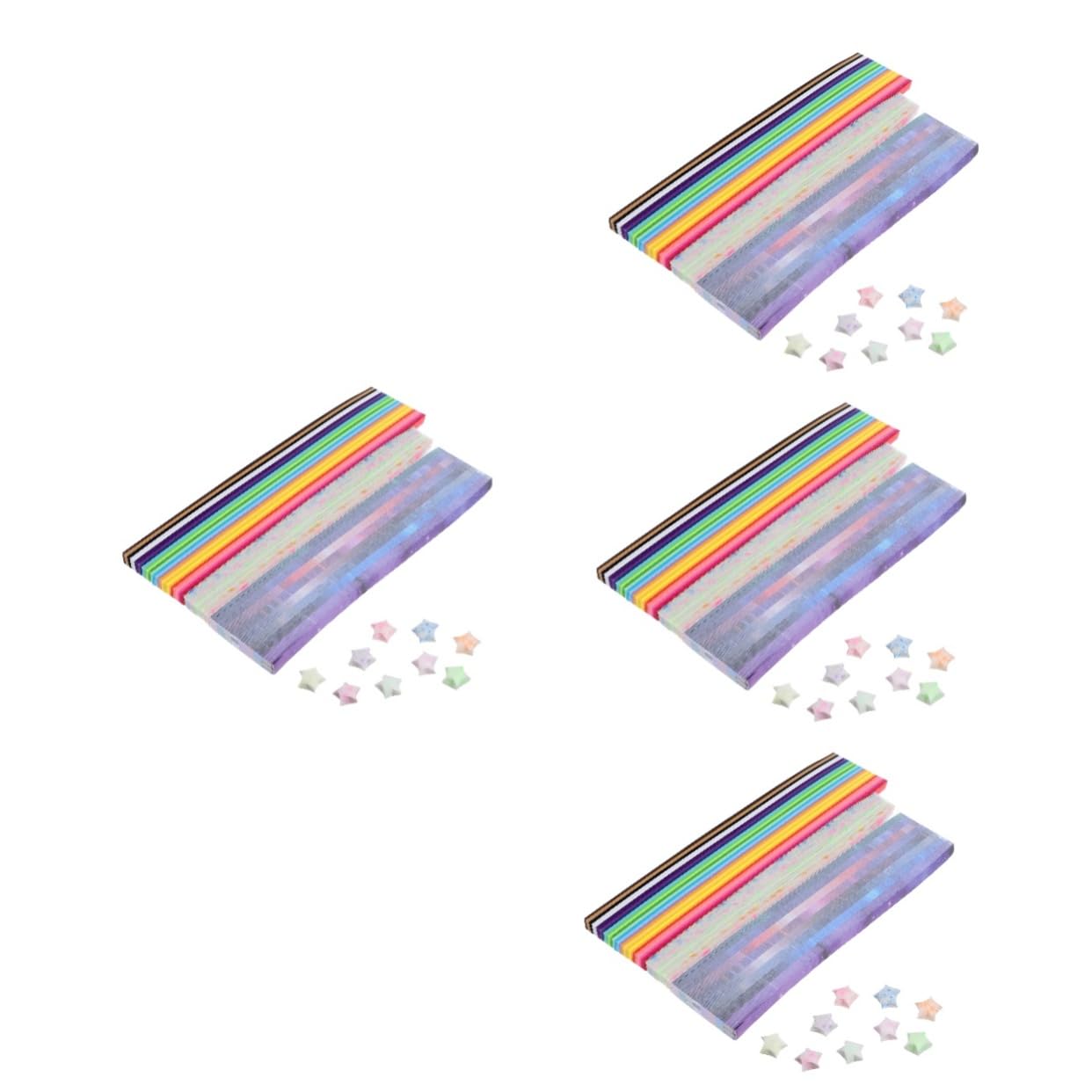 Operitacx 5160stücke Origami Papierstreifen Für Sterne Leuchtende Sternenpapier Bastelsets Mit Farben Für Kreative Dekorationen Und Partys