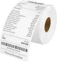 Vista 9 de Repuesto para DYMO 30270 Thermal – Cruxer 2 rollos de papel de recibo blanco no adhesivo de 2-1/4 pulgadas x 249 pies / 2.244 in x 249.3 ft