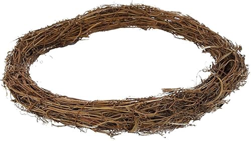 Miniatura 9 de Coronas de vid de 12 pulgadas, corona de rama de vid, anillos de corona de vid, aro de corona de ratán para puerta de rama de vid para decoración